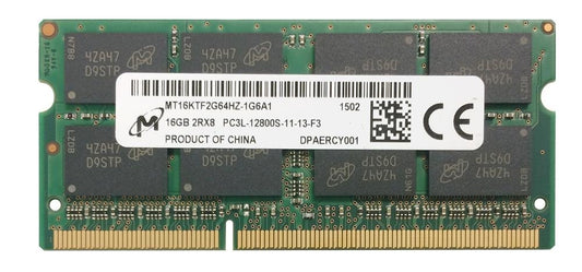 Micron 16GB 1600MHz DDR3 PC3-12800 Unb - MT16KTF2G64HZ-1G6A1