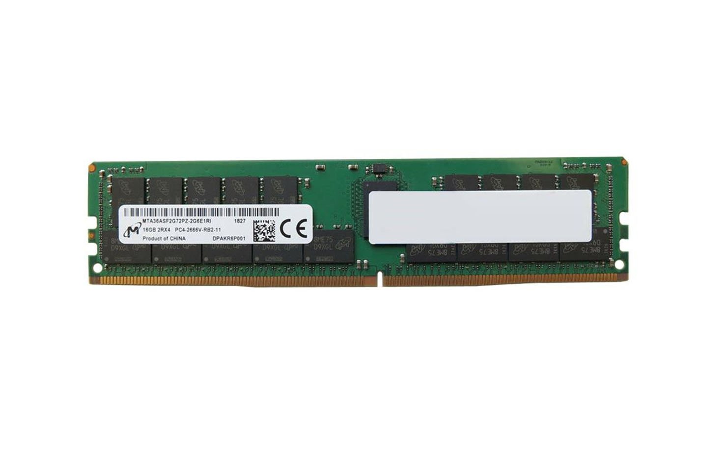 Micron 16GB 2666MHz DDR4 PC4-21300 EC - MTA36ASF2G72PZ-2G6E1