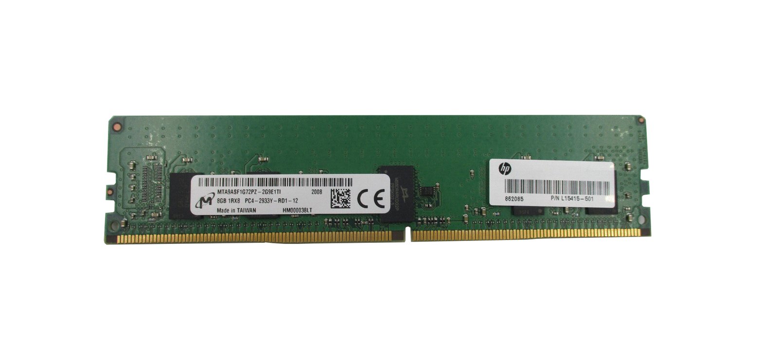 Micron 8GB 2933MHz DDR4 PC4-23400 EC - MTA9ASF1G72PZ-2G9E1TI