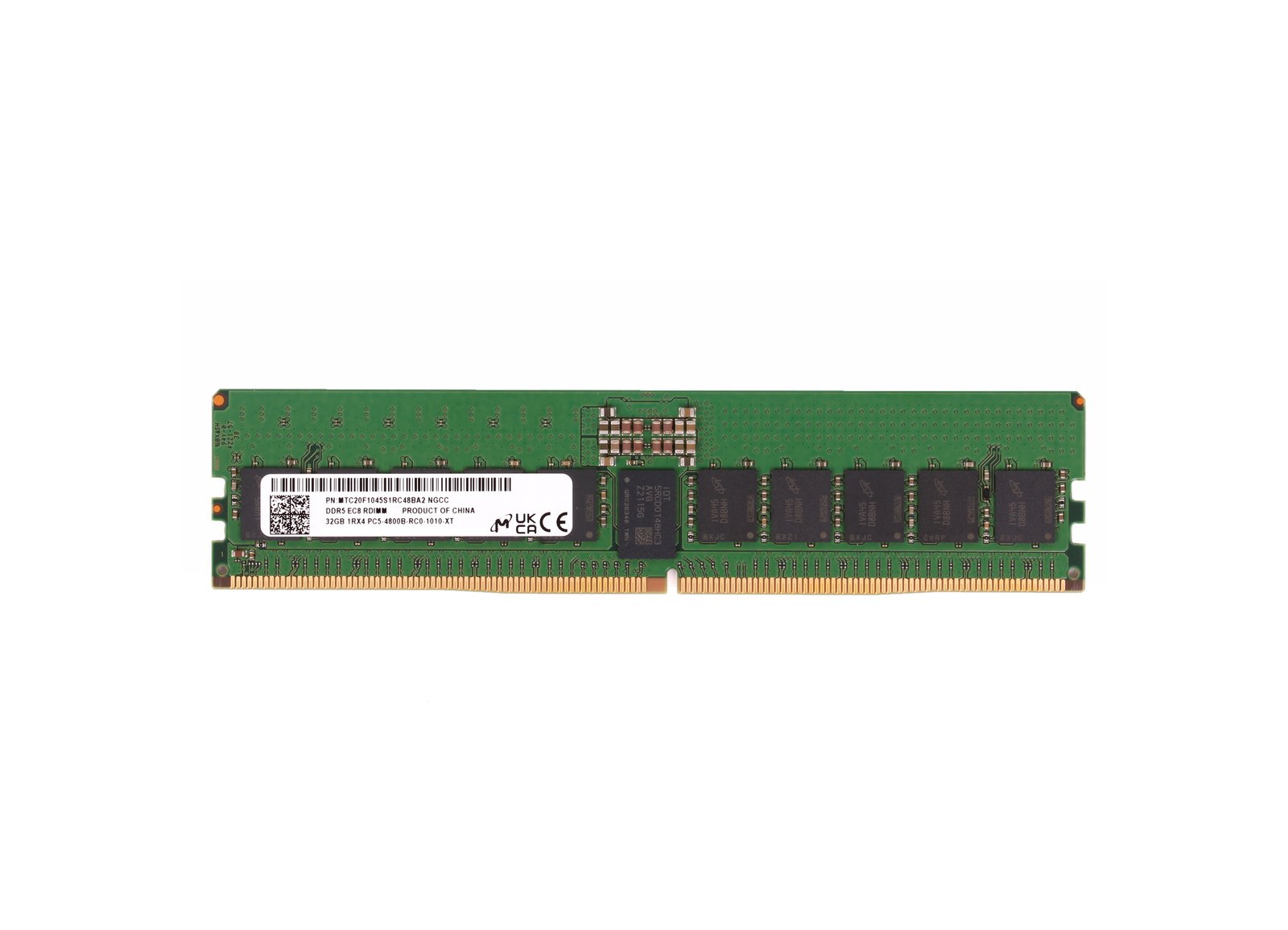 Micron 32GB 4800MHz DDR5 PC5-38400 ECC - MTC20F1045S1RC48BA2