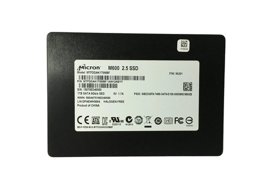 Micron M600 1TB SATA 6Gb/s 2D NAND MLC 2.5-i - MTFDDAK1T0MBF