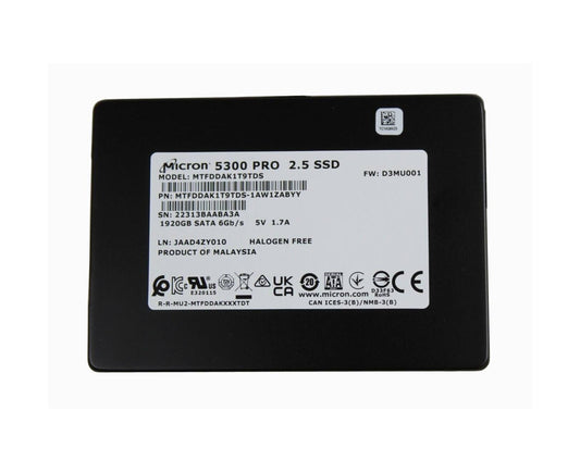 Micron 5300 Pro 1.92TB SATA 6Gb/s Rea - MTFDDAK1T9TDS-1AW1ZA