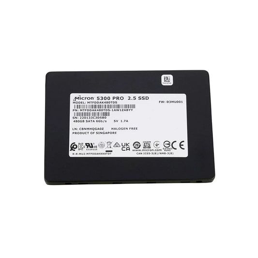 Micron 5300 Pro 480GB SATA 6Gb/s Read Intens - MTFDDAK480TDS