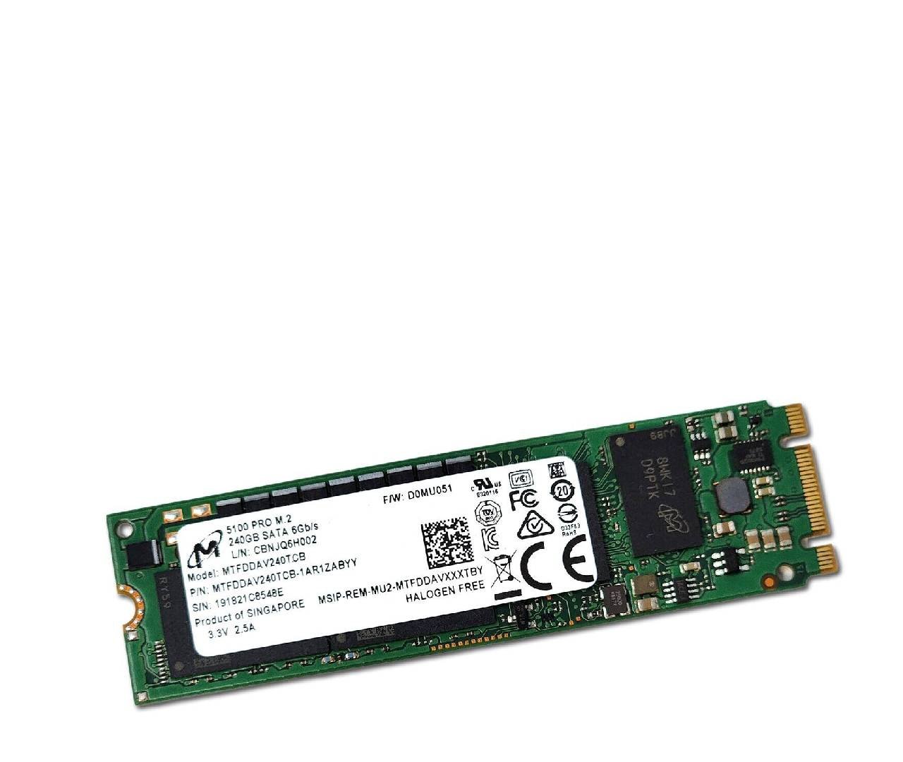 Micron 5100 Pro Series 240GB SATA - MTFDDAV240TCB-1AR1ZABYY