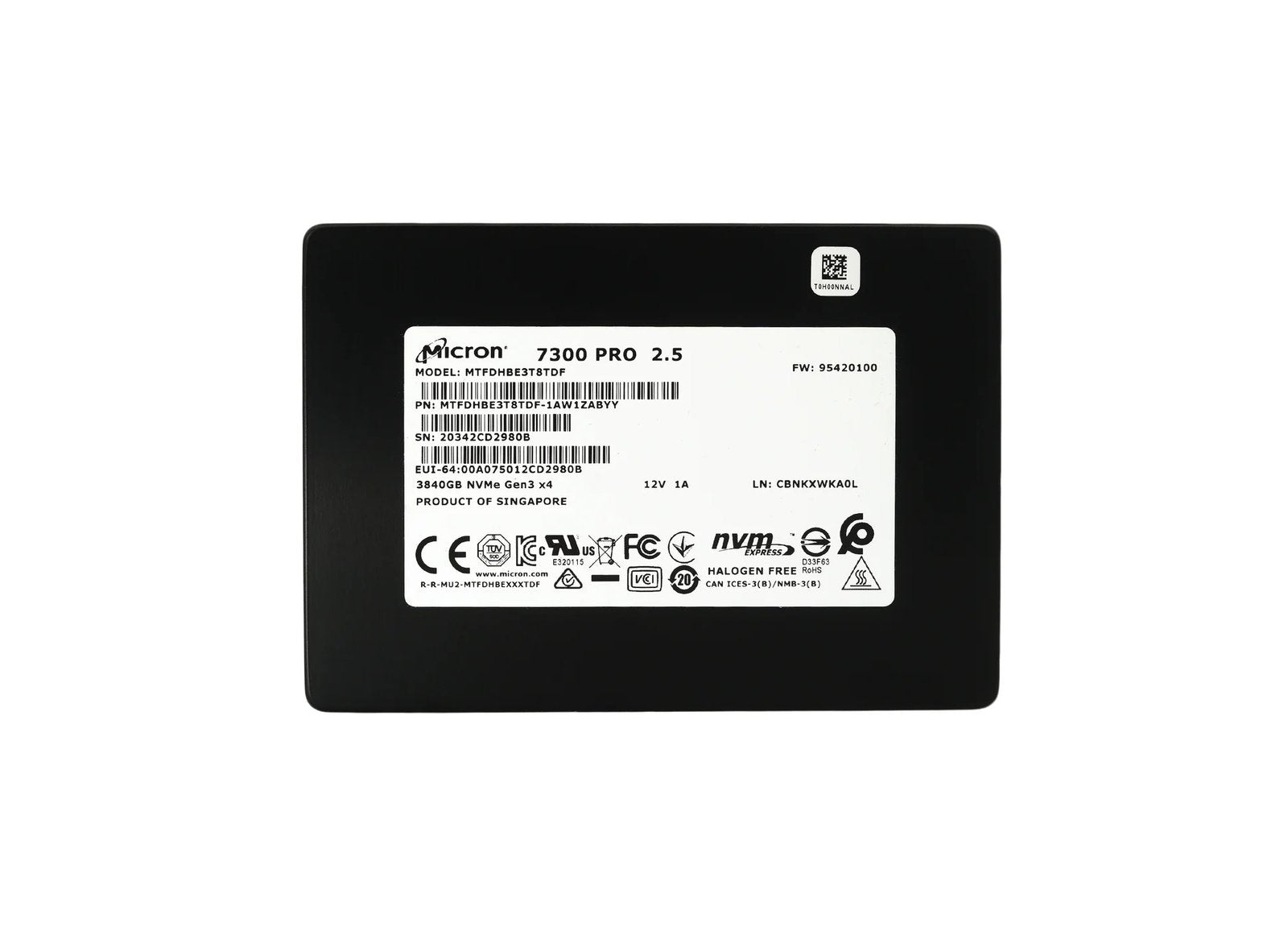 Micron 7300 Pro 3.84TB PCI-Express 3.0 x4 NV - MTFDHBE3T8TDF