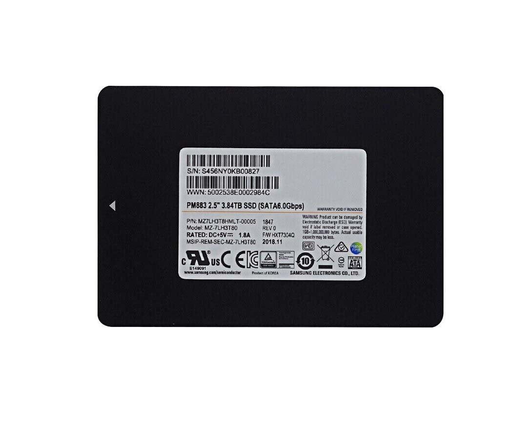 Samsung PM883 Series 3.84TB SATA 6Gb/s Read Int - MZ-7LH3T80