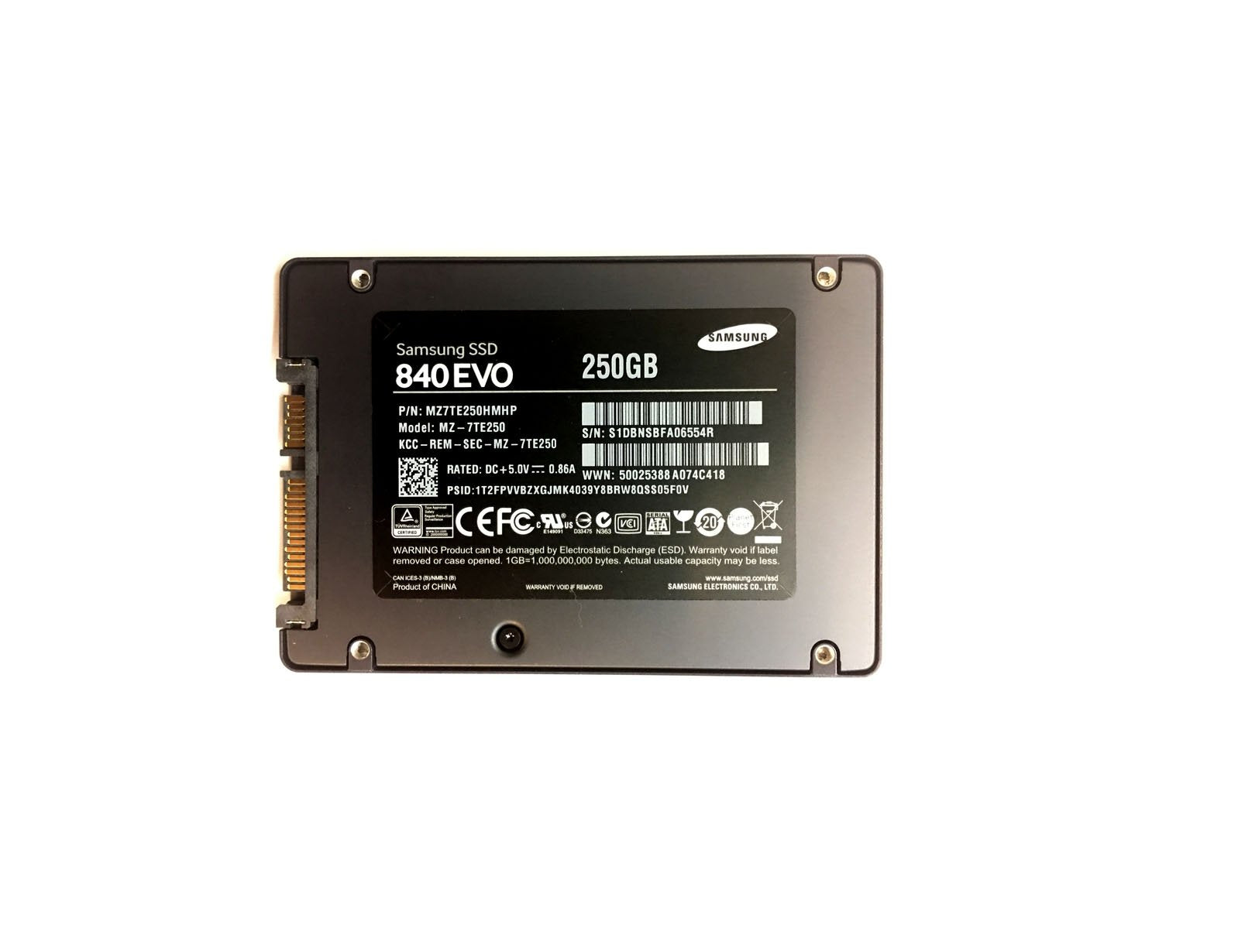 Samsung 840 EVO Series 250GB SATA 6Gb/s TLC ( - MZ7TE250HMHP