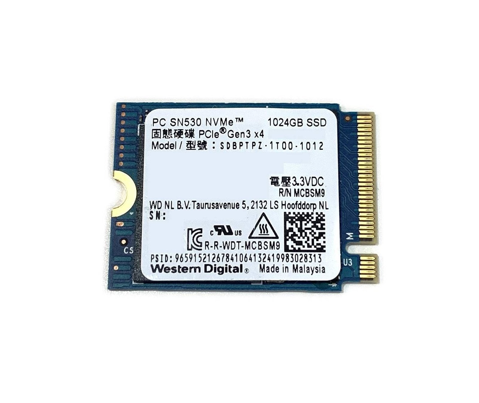 Western Digital PC SN530 1TB PCI-Express 3.0 - SDBPTPZ-1T00
