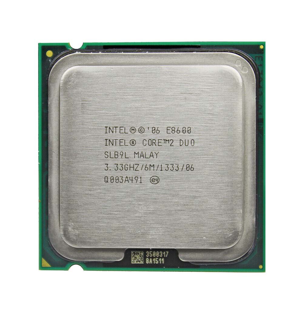 Intel Core 2 Duo E8600 Dual-Core 3.33GHz 6MB L2 Cach - SLB9L