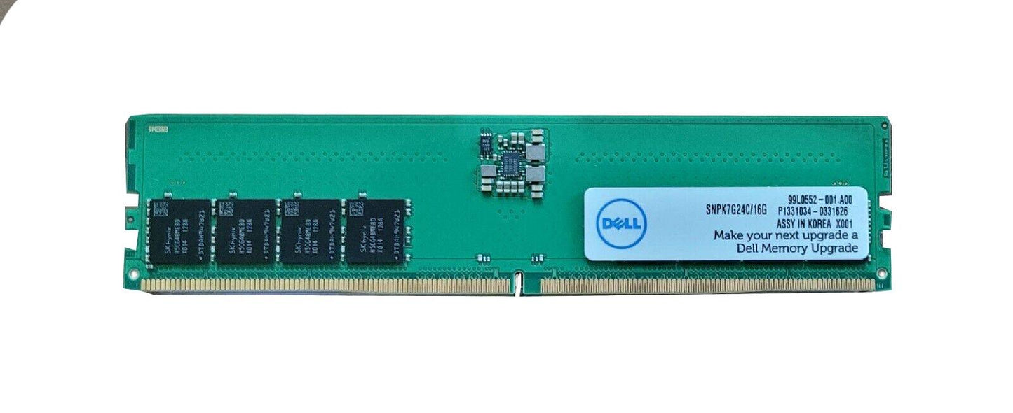 Dell 16GB 4800MHz DDR5 PC5-38400 Non-ECC CL4 - SNPK7G24C/16G