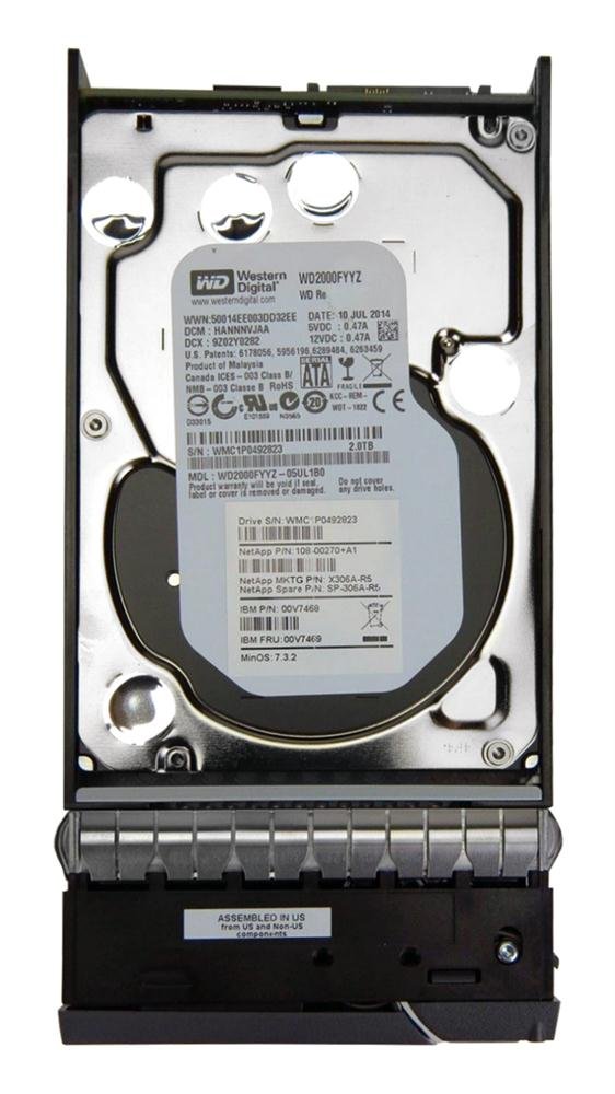 NetApp 2TB SATA 6Gb/s 7200RPM 64MB Cache 3.5-in - SP-306A-R5