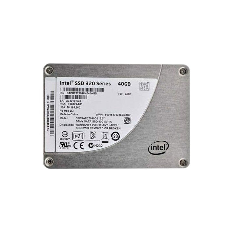Intel SSD 320 Series 40GB SATA 3Gb/s 2D NAND - SSDSA2BT040G3