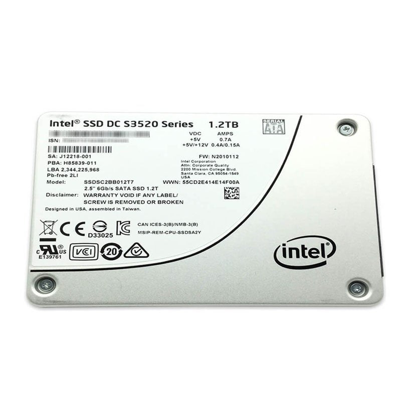 Intel DC S3520 1.2TB SATA 6Gb/s MLC (AES-256 - SSDSC2BB012T7