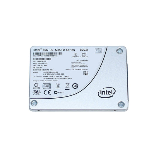 Intel DC S3510 Series 80GB SATA 6Gb/s MLC 2. - SSDSC2BB080G6