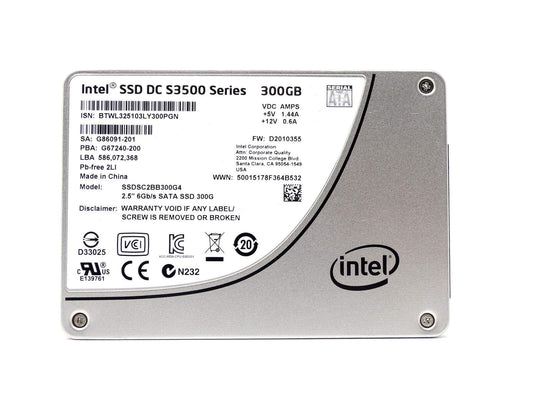 Intel DC S3500 Series 300GB SATA 6Gb/s MLC 2 - SSDSC2BB300G4