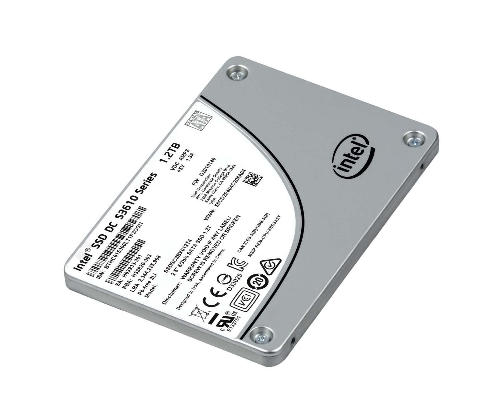Intel DC S3610 1.2TB SATA 6Gb/s MLC (AES-256 - SSDSC2BX012T4