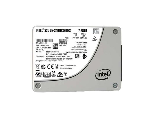 Intel D3-S4610 Series 7.68TB SATA 6Gb/s 3D N - SSDSC2KG076T8