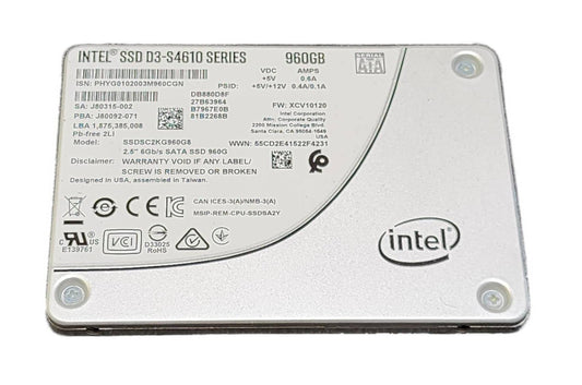 Intel D3 S4610 960GB SATA 6Gb/s 3D NAND TLC - SSDSC2KG960G8