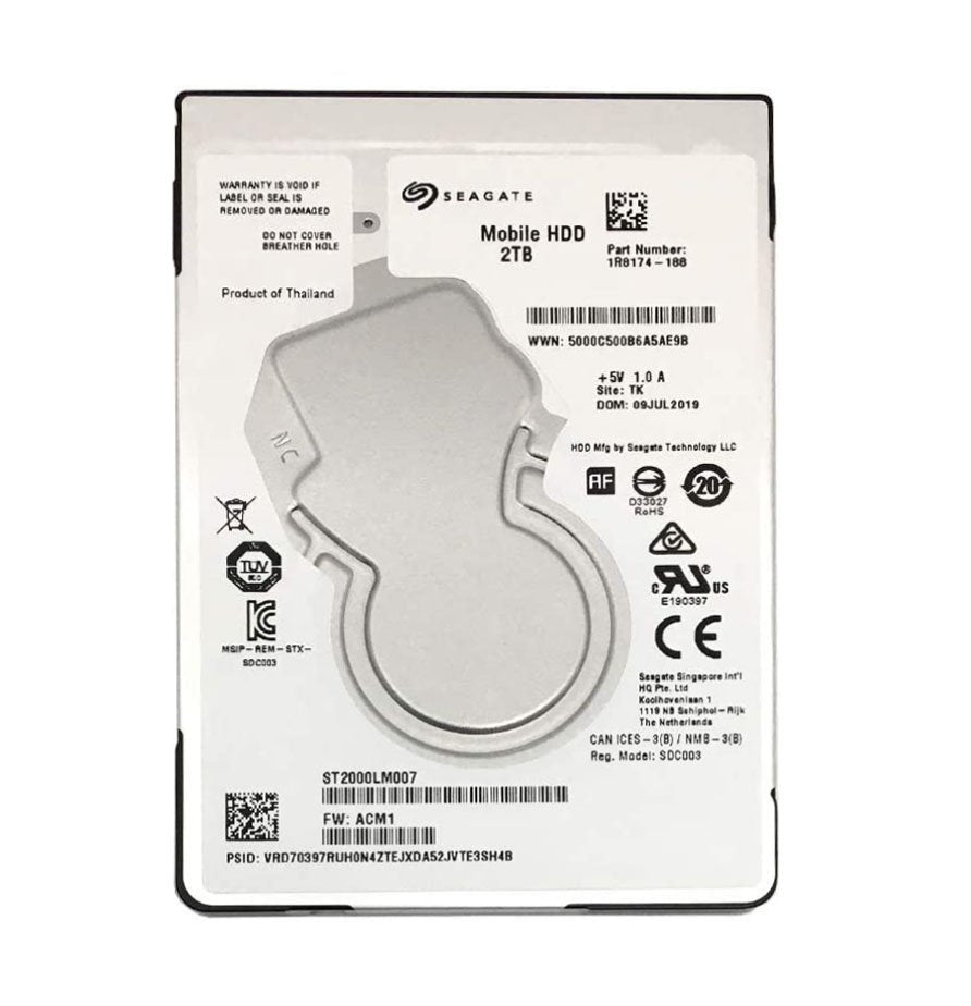 Seagate Mobile HDD 2TB SATA 6Gb/s 5400RPM 128M - ST2000LM007