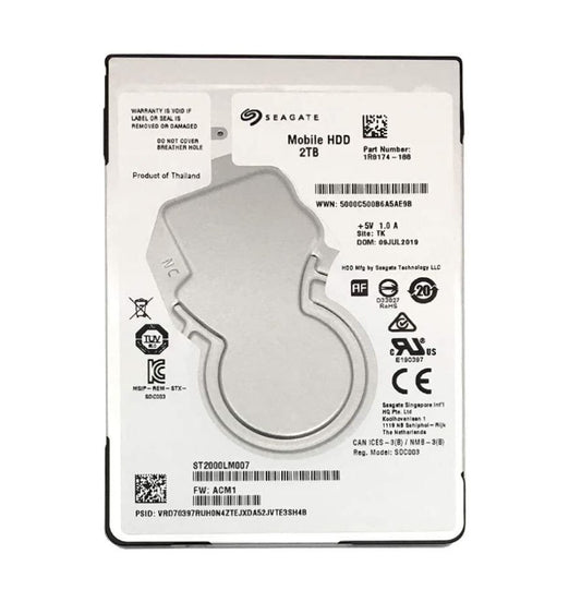 Seagate Mobile HDD 2TB SATA 6Gb/s 5400RPM 128M - ST2000LM007