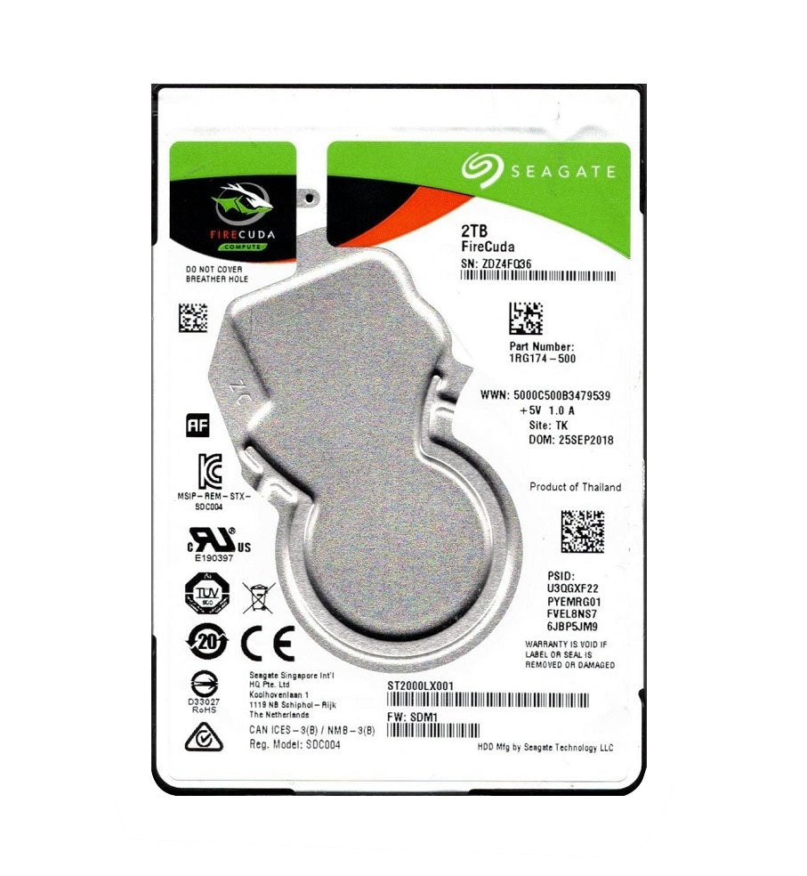 Seagate FireCuda 2TB SATA 6Gb/s 5400RPM 128MB - ST2000LX001