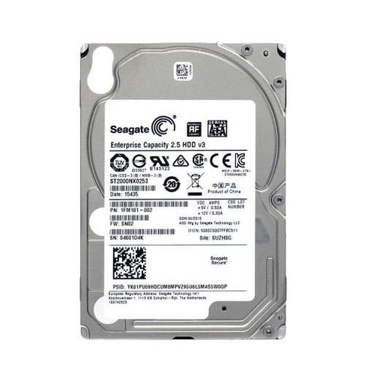 Seagate Exos 7E2000 Enterprise 2TB SATA 6Gb/s - ST2000NX0253