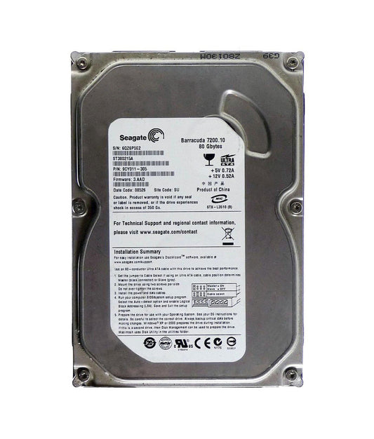 Seagate BarraCuda 7200.10 80GB Ultra ATA-100 720 - ST380215A