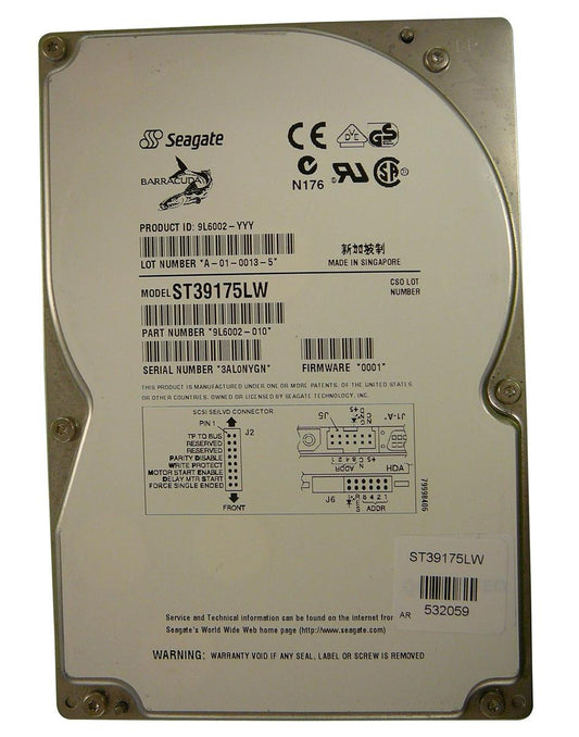 Seagate Barracuda 18LP 9GB 7200RPM 1MB Cache Ult - ST39175LW