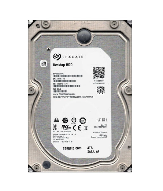Seagate Desktop HDD 4TB SATA 6Gb/s 5900RPM 64M - ST4000DX002