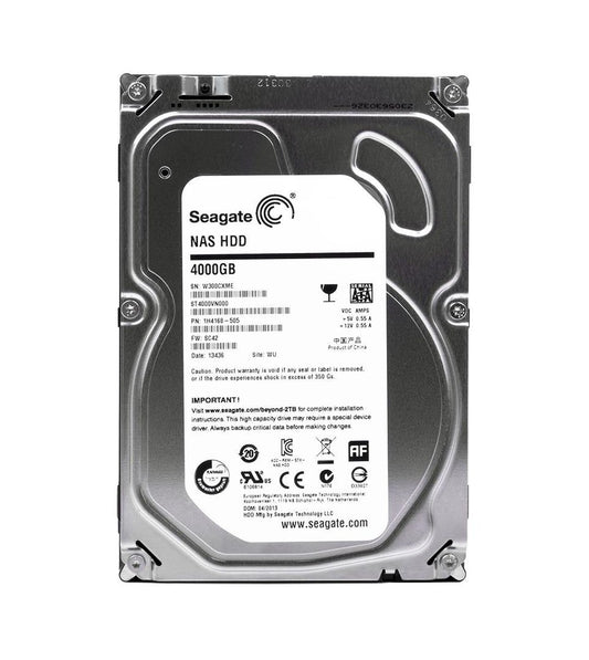 Seagate NAS HDD 4TB SATA 6Gb/s 7200RPM 64MB Ca - ST4000VN000