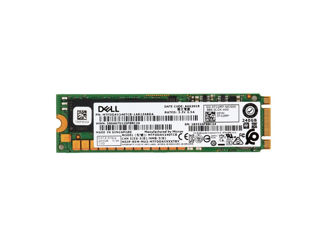 Dell 240GB SATA 6Gb/s Read Intensive TLC (512e) M.2 - TC2RP
