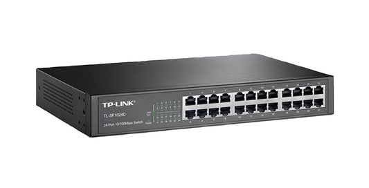 TP-Link 24-Ports 10/100BASE-TX Ethernet Rack-mo - TL-SF1024D
