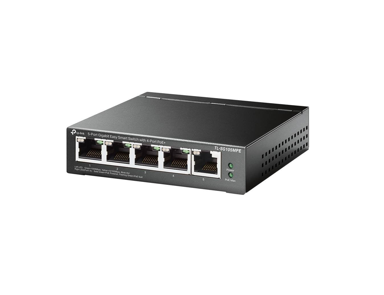 Tp-Link 5-Port Gigabit Easy Smart Switch With 4 - TL-SG105PE