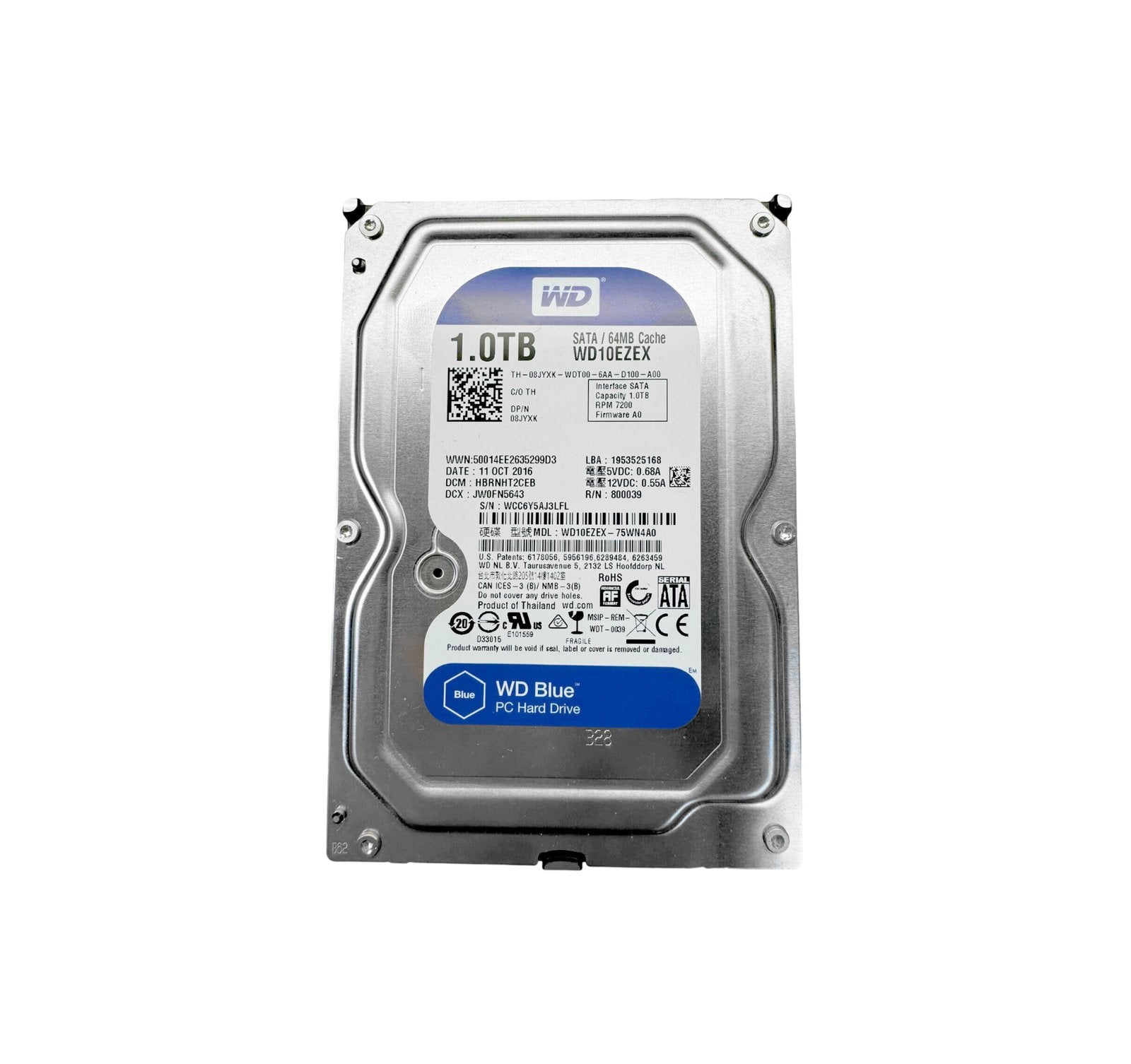 Western Digital Blue 1TB SATA 6Gb/s 7200R - WD10EZEX-75WN4A0