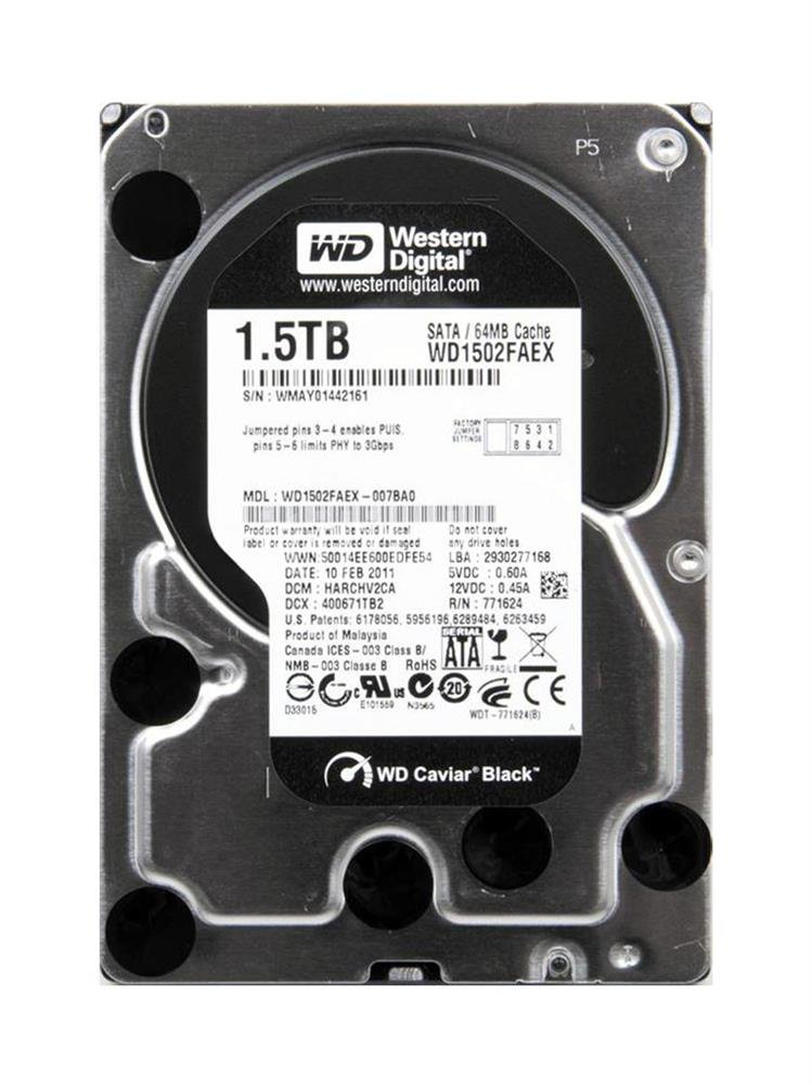 Western Digital Caviar Black 1.5TB SATA 6Gb/s 7 - WD1502FAEX