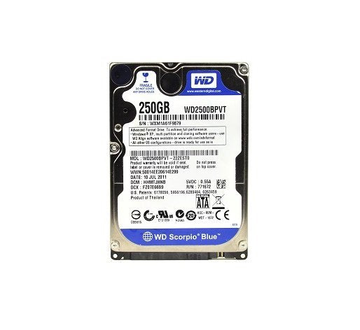 Western Digital Scorpio Blue 250GB 5400 - WD2500BPVT-00JJ5T0