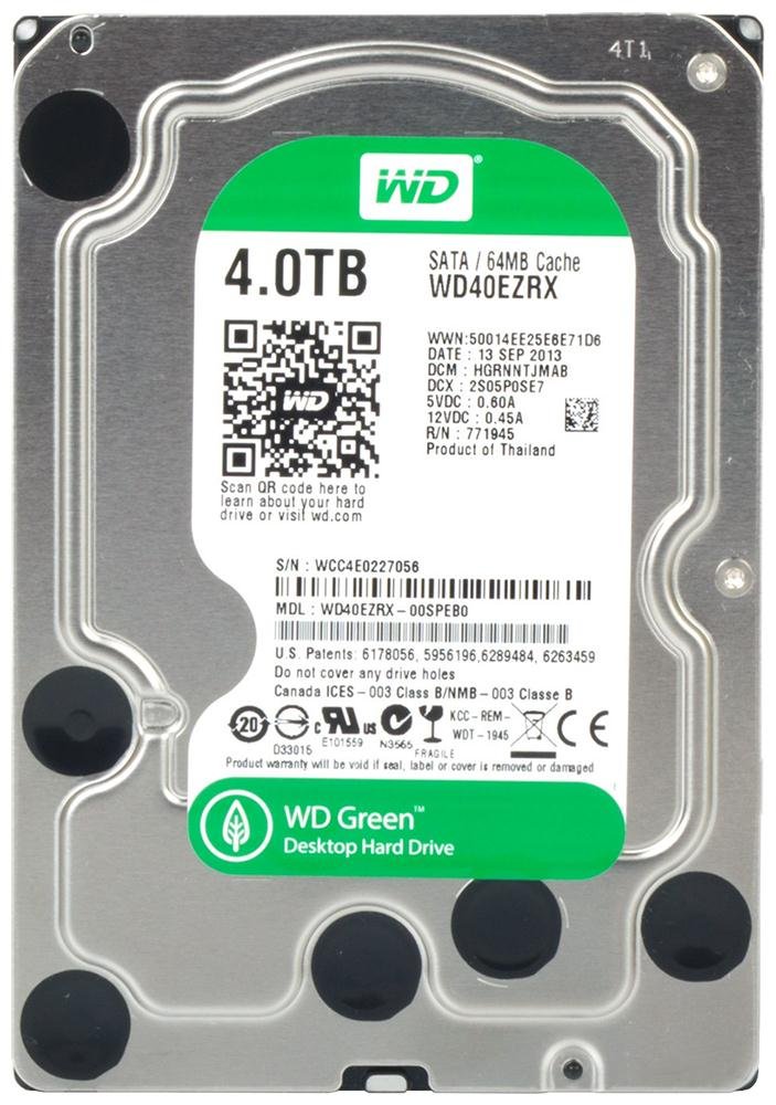 Western Digital Green 4TB SATA 6GB/s 5400 - WD40EZRX-00SPEB0