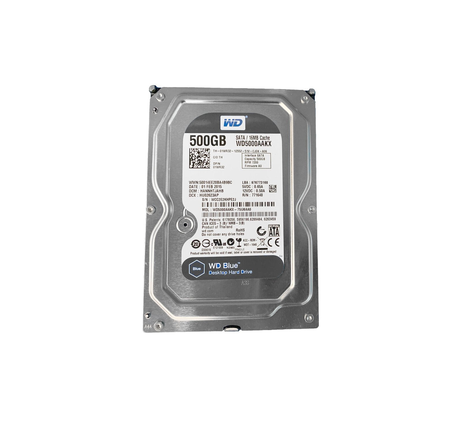 Western Digital Caviar Blue 500GB SATA - WD5000AAKX-75U6AA0