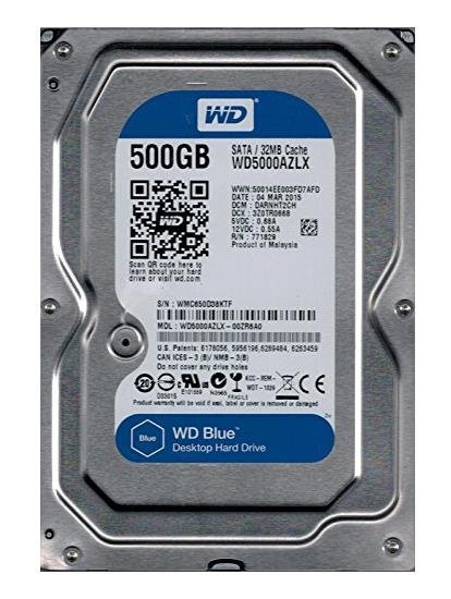 Western Digital Blue 500GB SATA 6Gb/s 7 - WD5000AZLX-60K2TA0