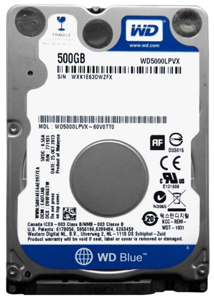 Western Digital Blue 500GB SATA 6Gb/s 5400RPM 8 - WD5000LPVX