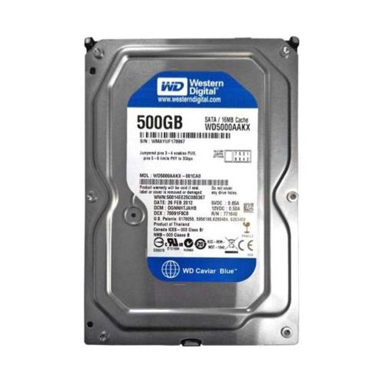 Western Digital Caviar Blue 500GB SATA 1.5Gb/s 7 - WD500AAKX