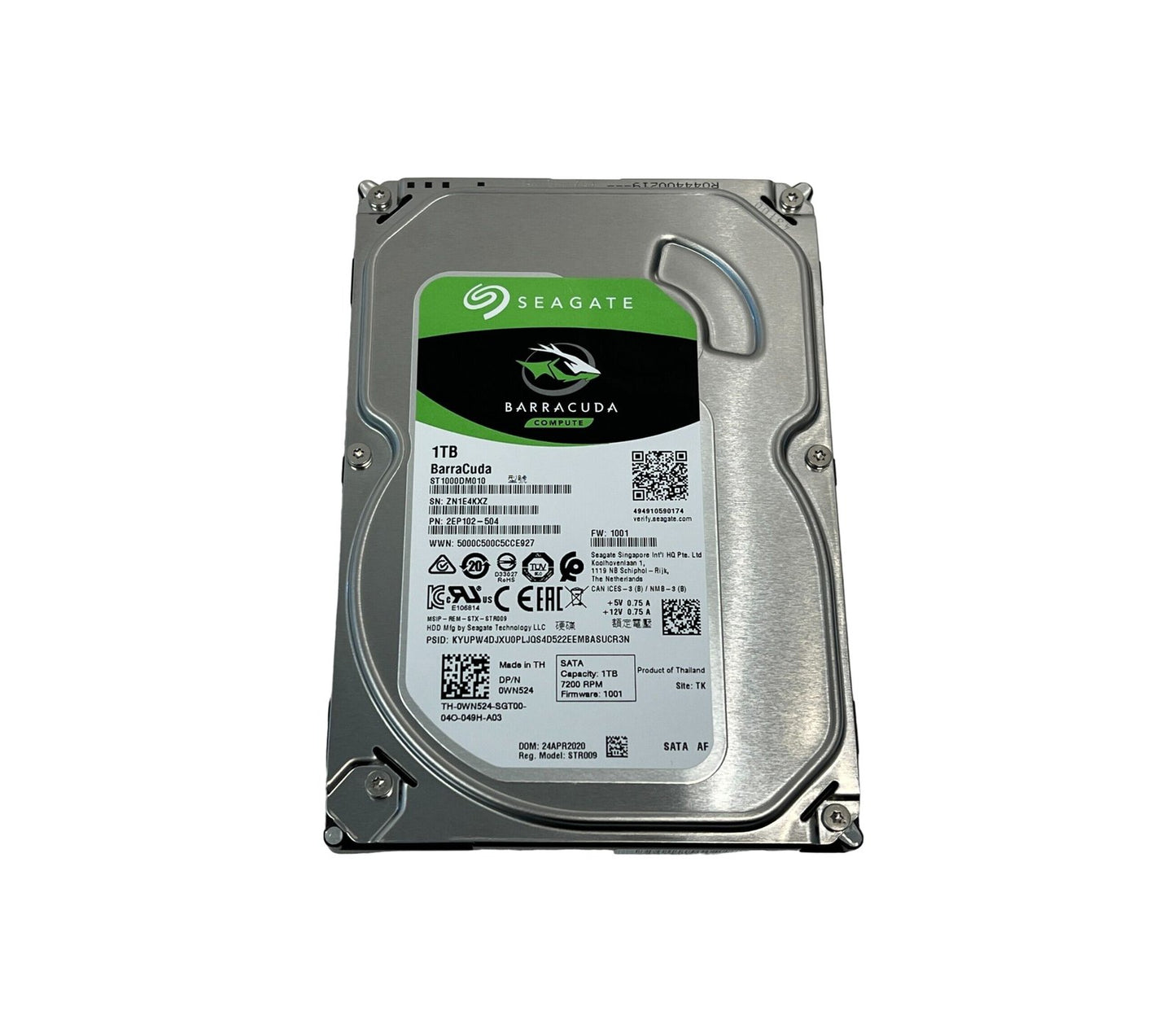 Dell 1TB SATA 6Gb/s 7200RPM 3.5-inch Internal Hard D - WN524