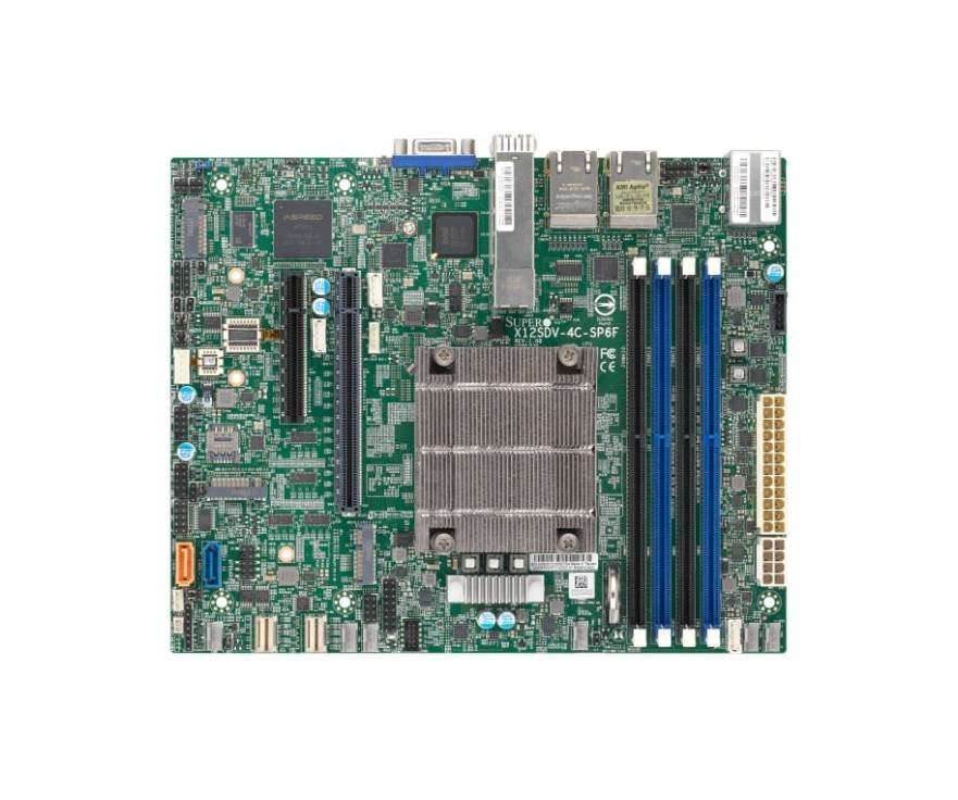 Supermicro Xeon D-1747NTE Single Socket BG - X12SDV-10C-SP6F