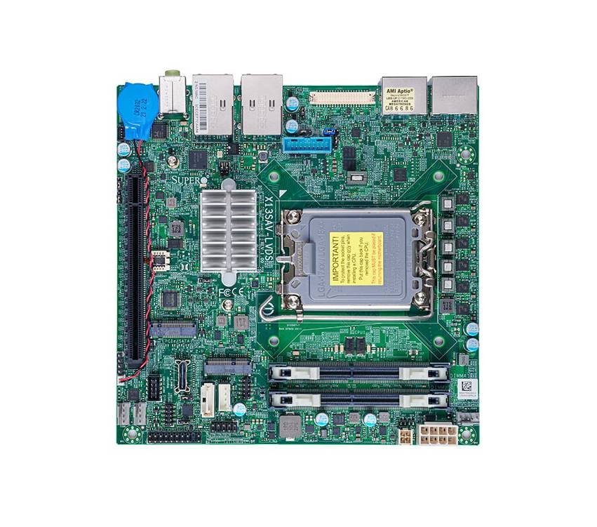 Supermicro Core i3/i5/i7/i9 G12/G13 Celeron/Pe - X13SAV-LVDS