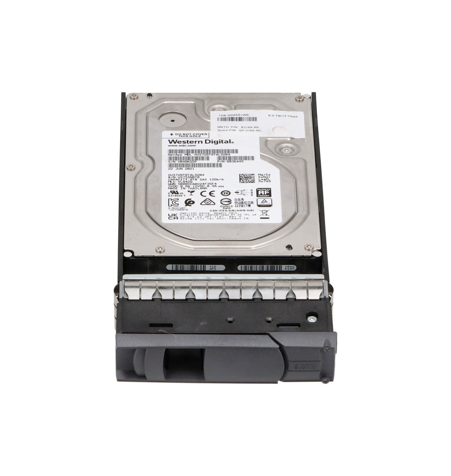 Netapp 8TB SAS 12Gb/s Nearline 7200RPM 3.5-inch I - X318A-R6