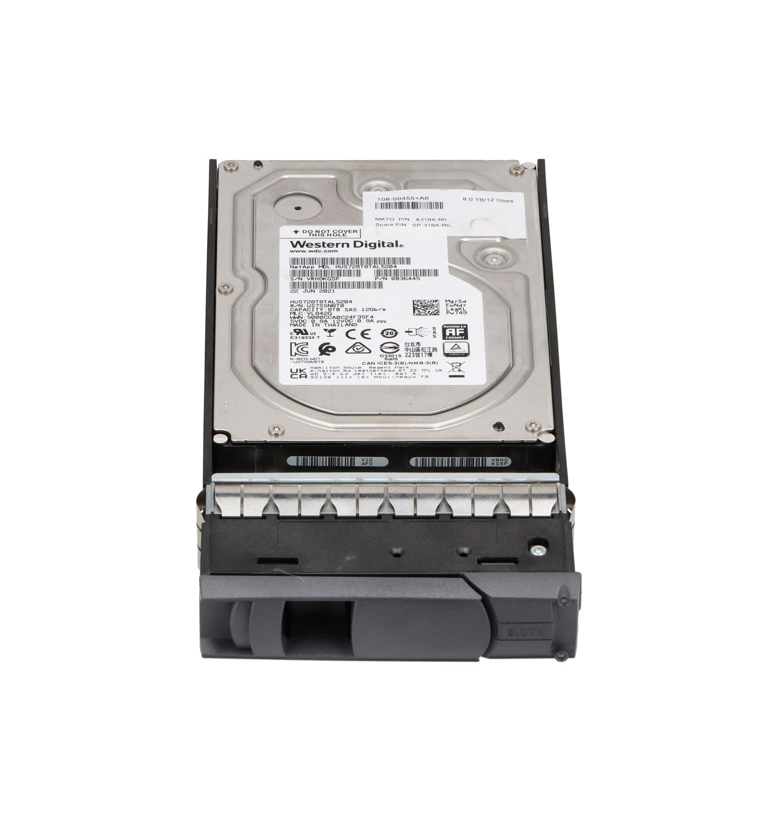 Netapp 8TB SAS 12Gb/s Nearline 7200RPM 3.5-inch I - X318A-R6