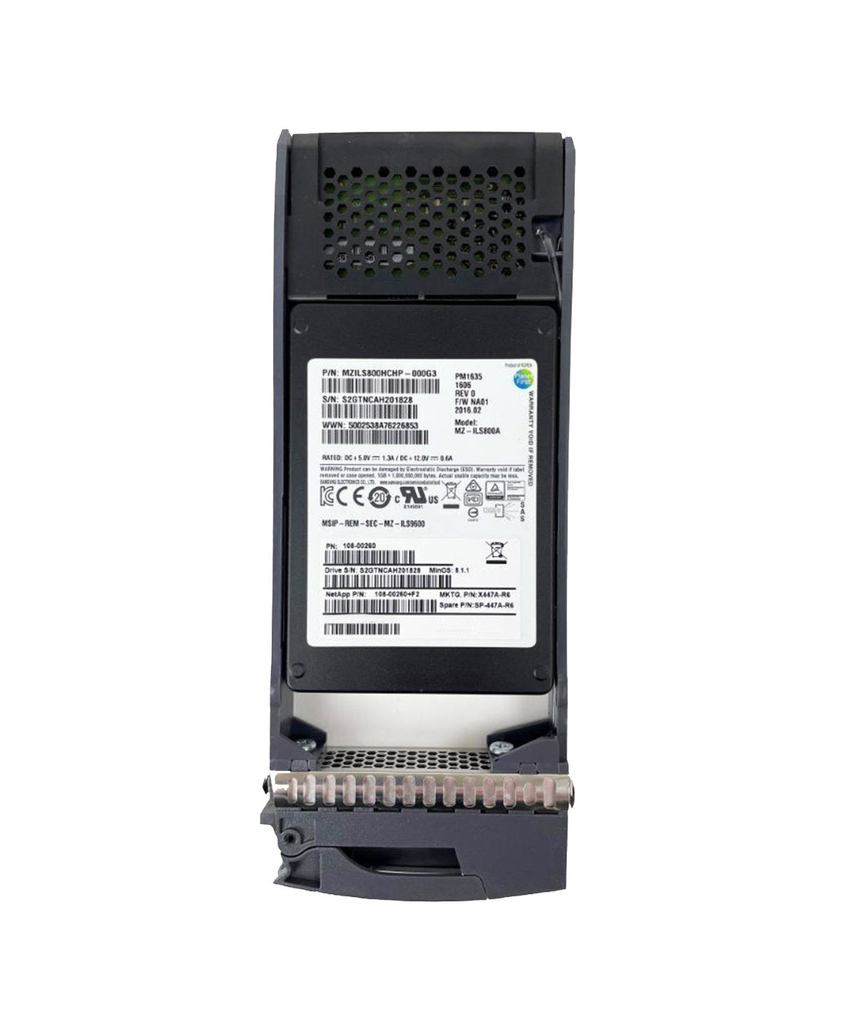 Netapp 800GB SAS 6Gb/s 2.5-inch Solid State Drive - X447A-R6