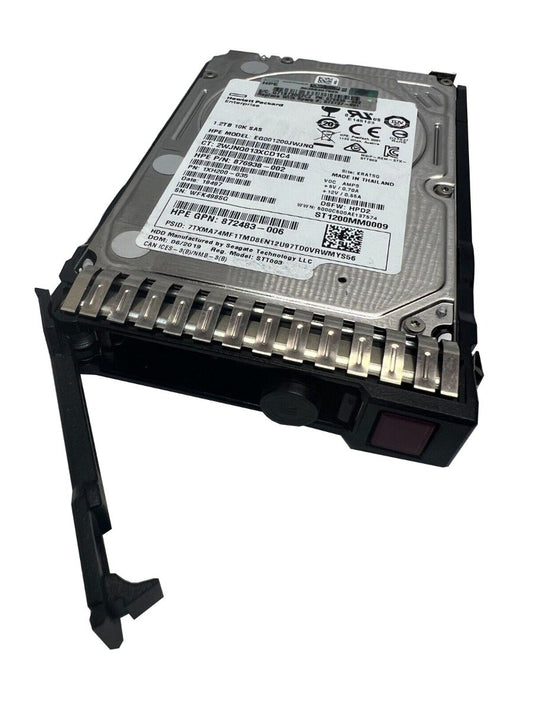HPE 1.2TB SAS 12Gb/s Hot Swap 10000RPM (512n) 2 - 872479-B21