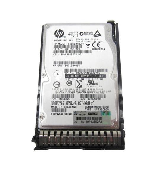 HPE 600GB SAS 6Gb/s Hot Swap 10000RPM 2.5-inch - EG0600FBVFP