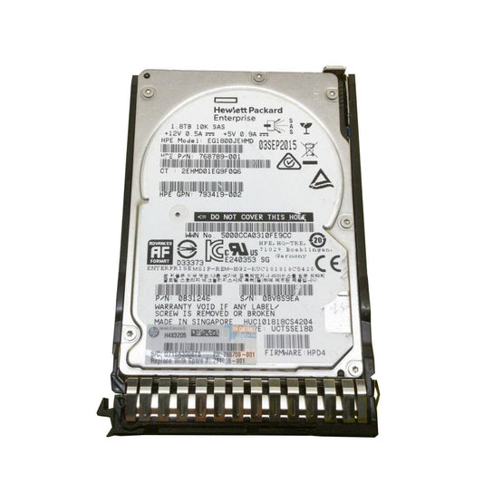 HPE 1.8TB SAS 12Gb/s Hot Swap 10000RPM (512e) - EG1800JEHMD